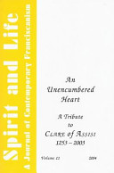 Copertina  Structure of the Form of Life of Clare