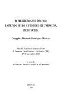 Copertina  Vittorio da Palermo commentatore di Lullo: un link tra Sicilia e Catalogna (con note sul fondo lulliano della Biblioteca Centrale della Regione siciliana)
