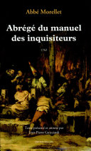 Copertina  Abrégé du Manuel des Inquisiteurs