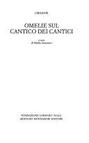 Copertina  Il Cantico dei Cantici
