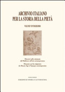 Copertina  Discorsi sulle stimmate dal Medioevo all'età contemporanea : Archivio italiano per la storia della pietà. Volume ventiseiesimo.