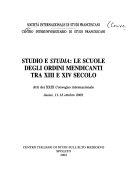 Copertina  The Role of the Conventual Schola in Early Dominican Education