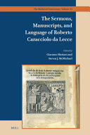 Copertina  The Sermons, Manuscripts, and Language of Roberto Caracciolo da Lecce